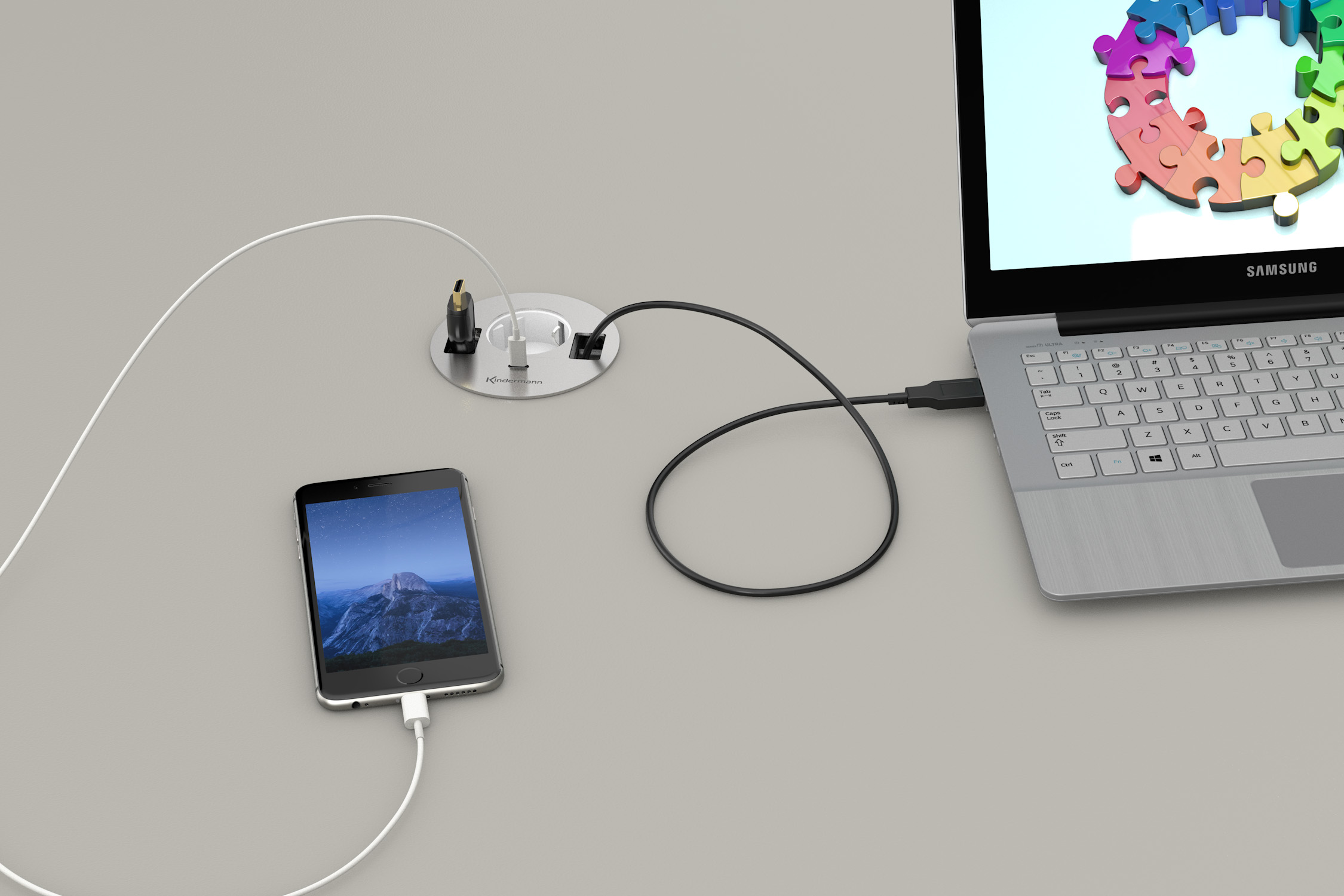 CablePort table³ Strom USB/C + Kabel