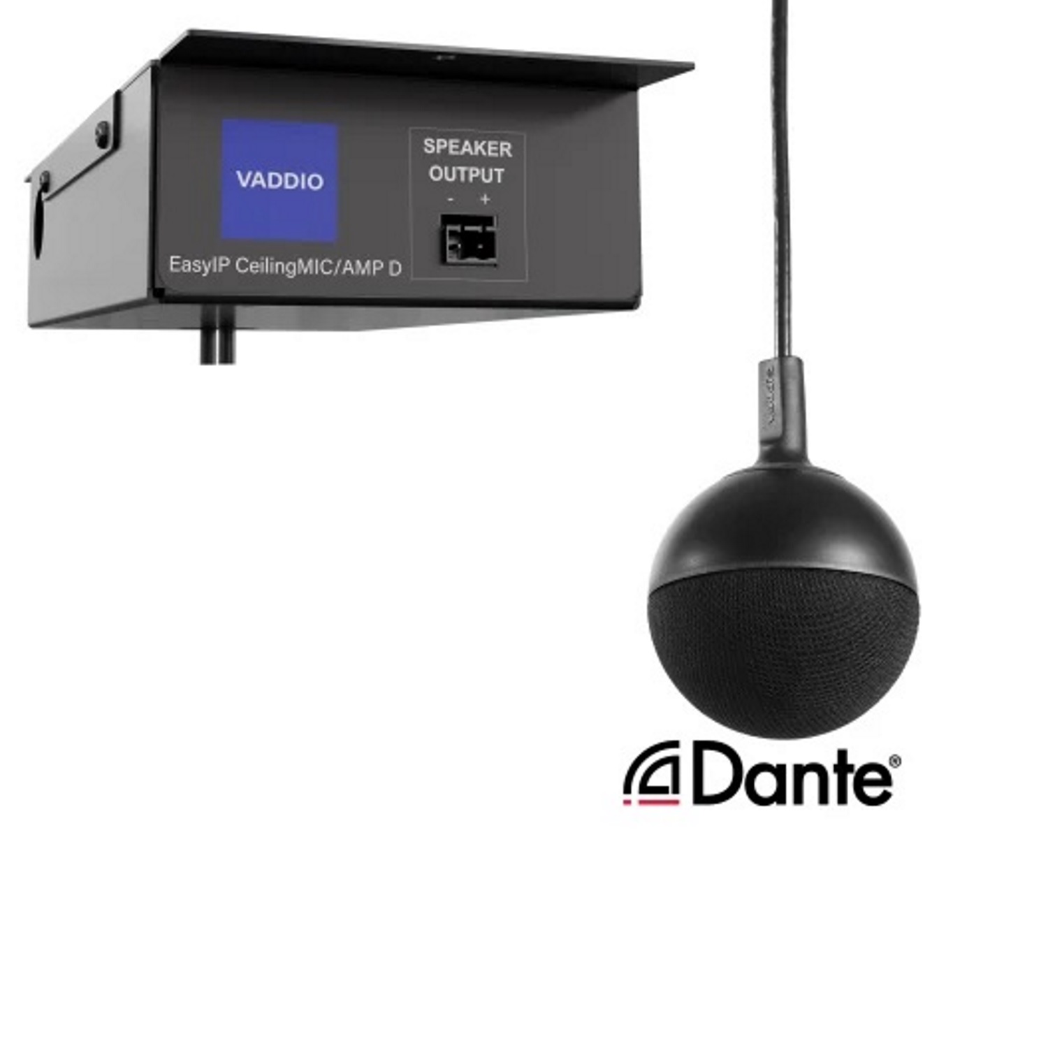 Vaddio EasyIP CeilingMIC/AMP D schwarz