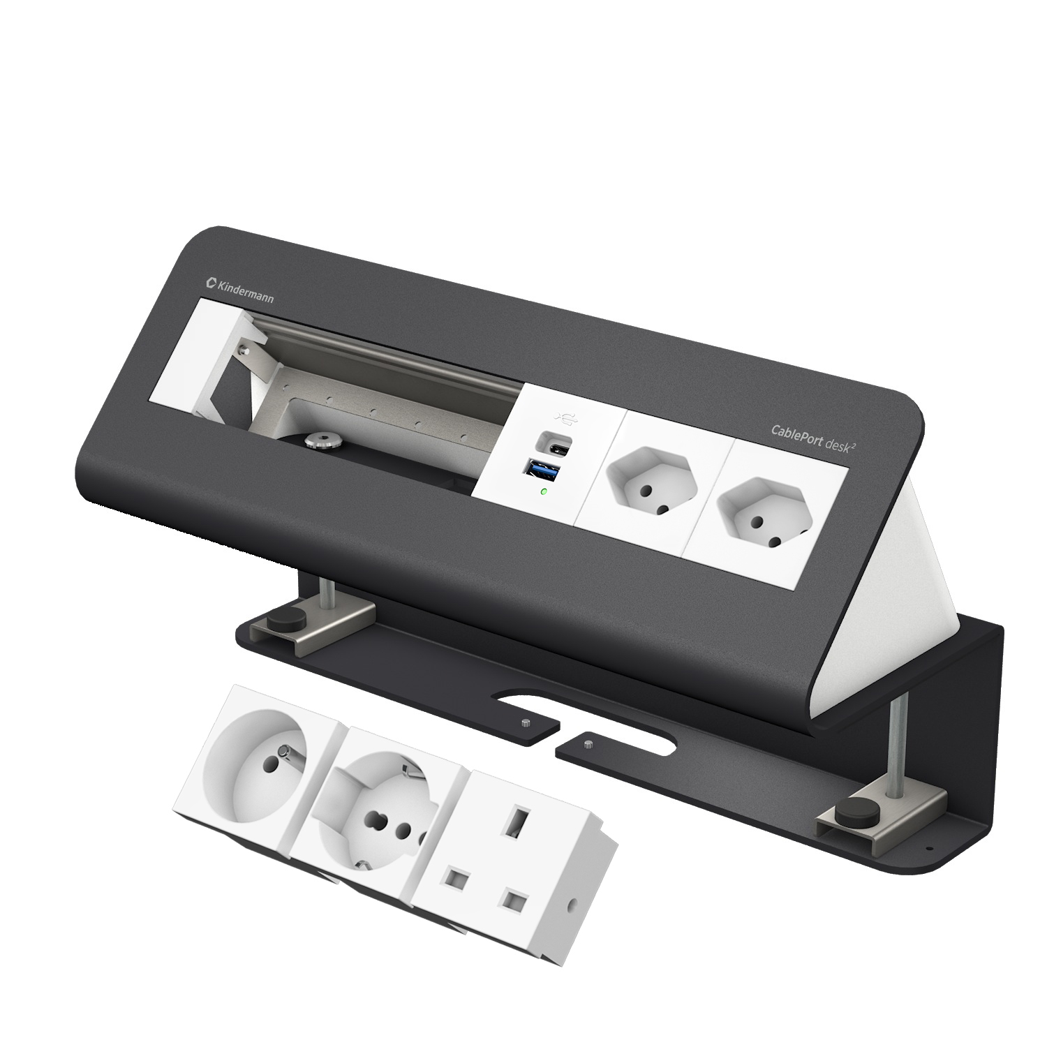 CP desk² 6-fold 2xStr/USB INT