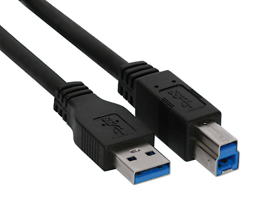 USB cable 3.0 (A-St/B-St), 5 m