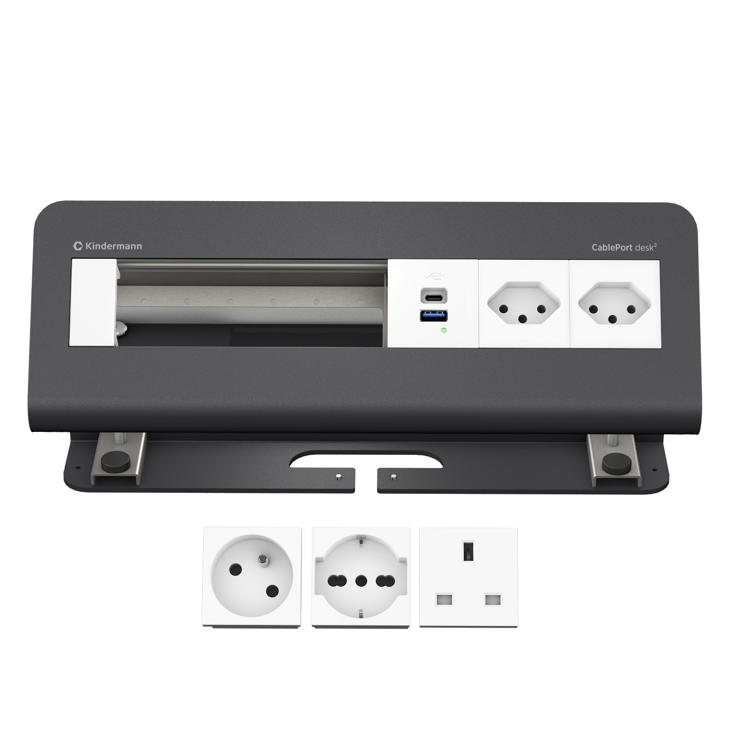 CP desk² 6-fold 2xStr/USB INT