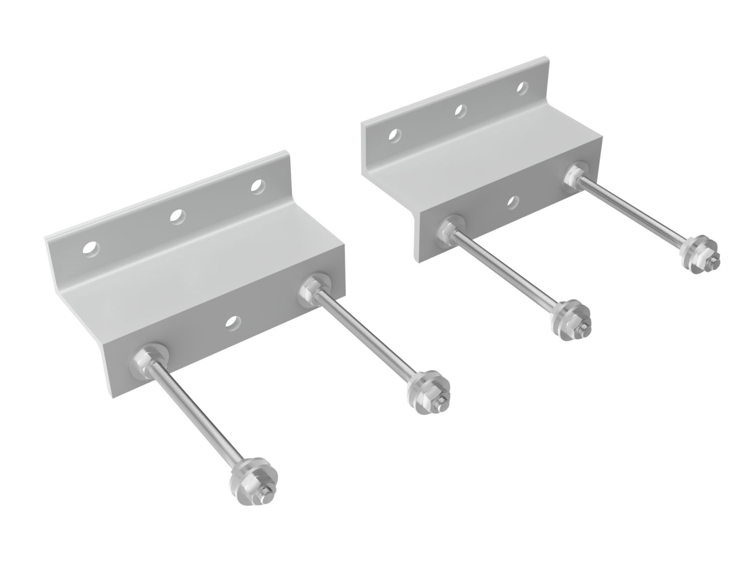 Montageset für abgeh. Decken 15 cm