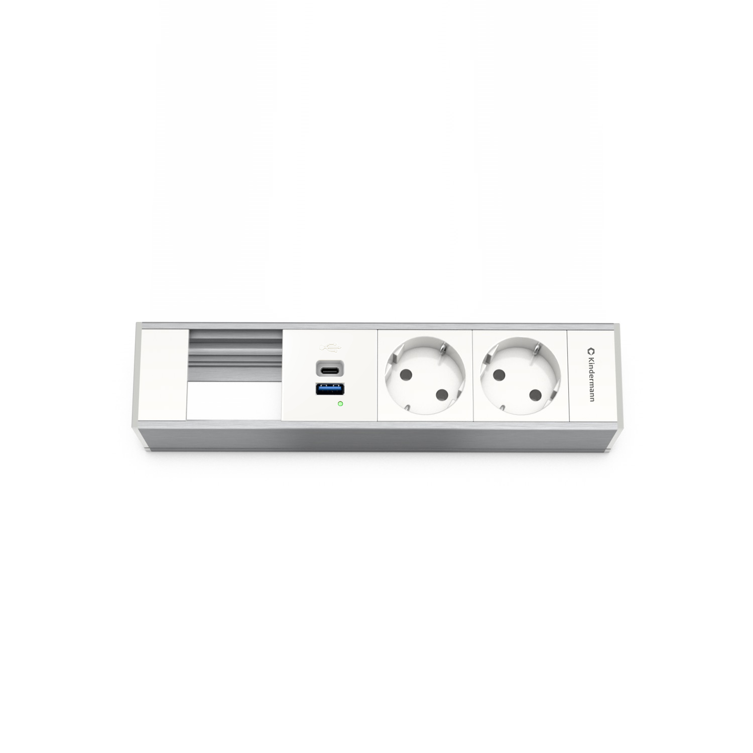 Module rack 4-fold 2xpower, USB